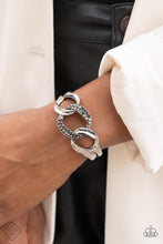 Load image into Gallery viewer, BOMBSHELL Squad Silver Bracelet - Paparazzi Accessories
