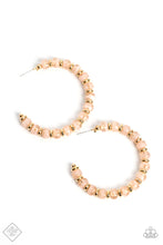 Load image into Gallery viewer, Sunshine SLATE of Mind Gold Hoop Earrings  - Paparazzi Accessories
