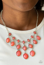 Load image into Gallery viewer, Mermaid Marmalade Orange Necklace - Paparazzi Accessories
