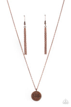 Load image into Gallery viewer, Choose Faith Copper Necklace - Paparazzi Avcessories
