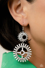 Load image into Gallery viewer, I Have a STEAMPUNK White Earrings - Paparazzi Accessories
