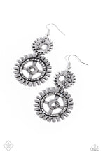 Load image into Gallery viewer, I Have a STEAMPUNK White Earrings - Paparazzi Accessories
