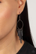 Load image into Gallery viewer, Mood Swing Black Earrings - Paparazzi Accessories
