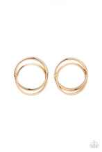Load image into Gallery viewer, Always In The Loop Gold Post Earrings - Paparazzi Accessories
