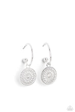 Load image into Gallery viewer, Mandala Maiden Silver Earrings - Paparazzi Accessories
