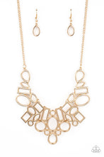 Load image into Gallery viewer, Geometric Grit Gold Necklace - Paparazzi Accessories
