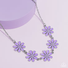 Load image into Gallery viewer, Flora Fantasy Purple Necklace - Paparazzi Accessories
