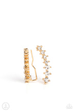 Load image into Gallery viewer, PRISMATIC and Proper Gold Earrings - Paparazzi Accessories
