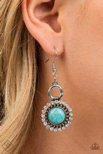 Load image into Gallery viewer, Mojave Mogul Blue Earrings - Paparazzi Accessories
